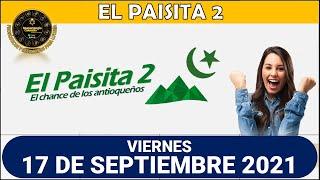 Resultados del Chance EL PAISITA 2 del viernes 17 de Septiembre de 2021