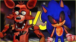 ФОКСИ FNAF VS СОНИК ЕХЕ | СУПЕР РЭП БИТВА | Foxy 5 Nights At Freddy's ПРОТИВ Sonic.Exe