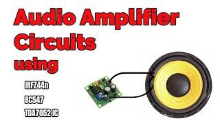 Simple Audio Amplifier Circuits with circuit diagrams | #54 | Circuiterதமிழ் | #Electronic_projects