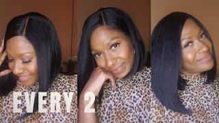 MY FIRST SLEEK BOB WIG!  Outre EveryWear HD Lace "Every 2" |Collab with AllThings NikkiNicole