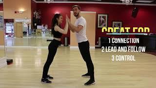 Basic dance workout by Dmytro and Celeste, Canadian Rhythm, Smooth, 9 dance and AMI world champions.