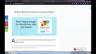 Best WordPress Exit Intent Popup Plugins | Top Free #WordPress Exit-Intent Popup Plugins | WP plugin