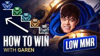 How to CLIMB OUT of LOW MMR using GAREN - Season 14 Garen Guide