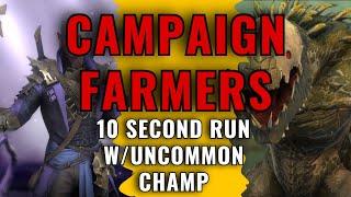 An UNCOMMON Champ 10 Second Campaign Farm | + Rare & Epic Version | Raid Shadow Legends