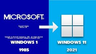 review the development history of windows operating system from windows 1 to windows 11 (1985 -2021)