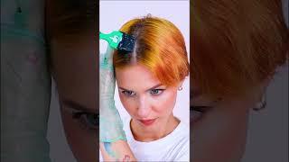 Dyeing my hair using color theory  #haircolor #colortheory #emerald