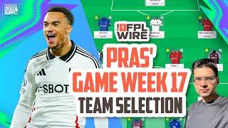 Pras' FPL Gameweek 17 Team Selection | The FPL Wire | Fantasy Premier League Tips 2024/25