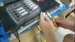 Test video - SFP-10g-Sr SFP+ Fiber Optic Transceiver Module 10g 850nm 300m Multimode LC Ddm Modules