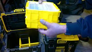 Deeper look into DEWALT's Tough System 2.0 Compact Half boxes.