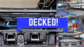 DECKED weatherproof smart drawer system installed on a RANGER RAPTOR...