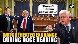 "Where is Elon Musk?” Watch heated exchange during DOGE hearing; Democrat John Larson blasts Musk