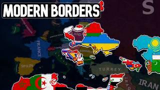 Modern Day borders existed in WW2 [HOI4 AI Timelapse]