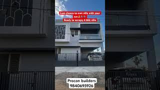 ️️️Last chance to own your dream villa at affordable price near Tambaram ,don’t miss . ️