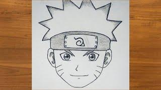 How to draw NARUTO UZUMAKI step by step, Easy