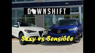 WHEEL 2 WHEEL | 2019 Alfa Romeo Stelvio vs Acura RDX - Sexy vs Sensible