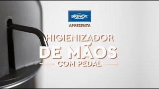 Higienizador de mãos com pedal - álcool líquido e álcool gel.