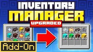 INVENTORY MANAGER UPGRADED ADDON for Minecraft Bedrock Edition