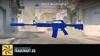 Inspect on CS2 4K M4A1-S | Blue Phosphor FN