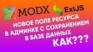 Свои поля в интерфейсе редактирования ресурса MODx