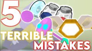 5 TERRIBLE Mistakes That You Can Make | Roblox Bee Swarm Simulator