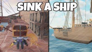 How to Sink a Ship in Arcane Odyssey l Crew, Quartermaster and Blue Print Progression l Roblox