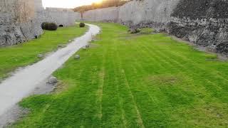 Rhodes Medieval Fortress by Drone - Dodecanese Islands Greece 