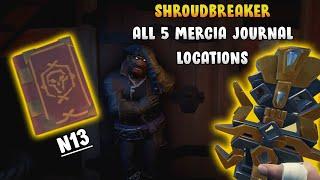 Shroudbreaker All 5 Mercia Journal Locations | Shroudbreaker Tall Tale Guide