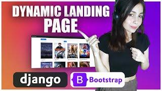 Python Django Tutorial : Dynamic Landing Page with Live Data From TMDB API + Bootstrap Styling