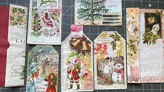 ETSY UPDATE and #roxyschristmas2024  Ep03 | New Christmas tag kits and ephemera crafting