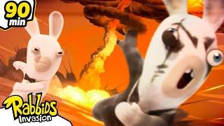 Wicked Dark Rabbid want to destroy the moon! | RABBIDS INVASION | New compilation | Kids Cartoon