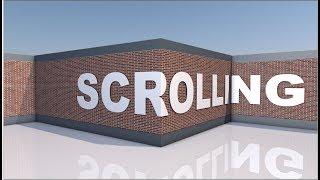 Scrolling Text on Wall Surface in Cinema 4D Tutorial