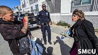 Confrontation at Venice Cleanup: Police Mediate Dispute Between Daisy and Newcomer Morgan