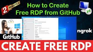 How to get free Window RDP in 2024 | Create Free RDP from GitHub