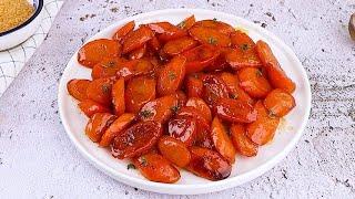 Glazed carrots: a simple and delicious side dish to make in a pan!