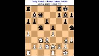 Cathy Forbes vs bobby Fisher, amazing sacrifice to bobby Fisher, #chess #chessgrandmaster