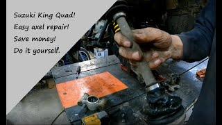 SUZUKI KING QUAD REAR CV BOOT REPLACMENT