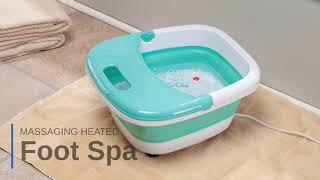 Collapsible Massaging Heated Foot Spa | Miles Kimball