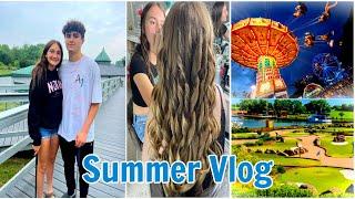 SUMMER DAY VLOG | Doing my sisters hair & make up, carnival, mini golf, etc