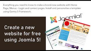 Build a free website from scratch with Joomla 5 - simple to follow + chapter timings in description.