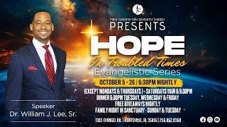 Evangelistic Series 10/06/2024 - "One Life That Changed The World" -Dr. William Lee Sr.