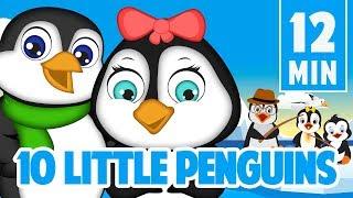 Ten little penguins counting song collection for kids | Leigha Marina