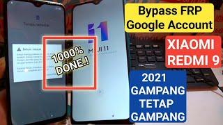 Bypass FRP Google Account Xiaomi Redmi 9 MIUI 11 Done.! // Tahun 2021 Masih Tetap Gampang |