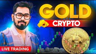 CRYPTO AND GOLD LIVE ANALYSIS