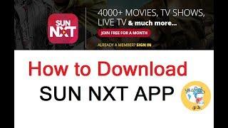 How to Download SUN NXT APP - DESKTOP VERSION