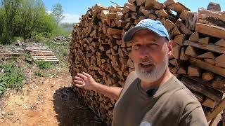 #349 - Firewood Stacking - Another day of making cords