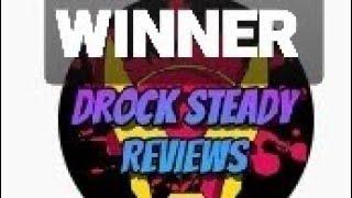 WINNING. SUBSCRIBER GIVEAWAY WIN. FROM DROCK STEADY REVIEWS. 