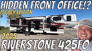 HIDDEN FRONT OFFICE!? 2025 Riverstone Legacy 425FO | Luxury RV