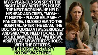 My son came back from grandma’s house… and collapsed.