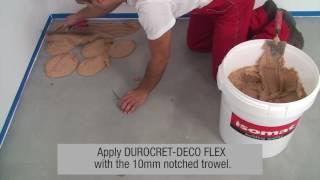 ISOMAT: Complete microcement coating system-application on floors (DUROCRET-DECO FLEX)