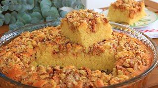  A BAME-CHANGING TASTE! SOFT AS A SPONGE! Walnut Apple Cake Recipe